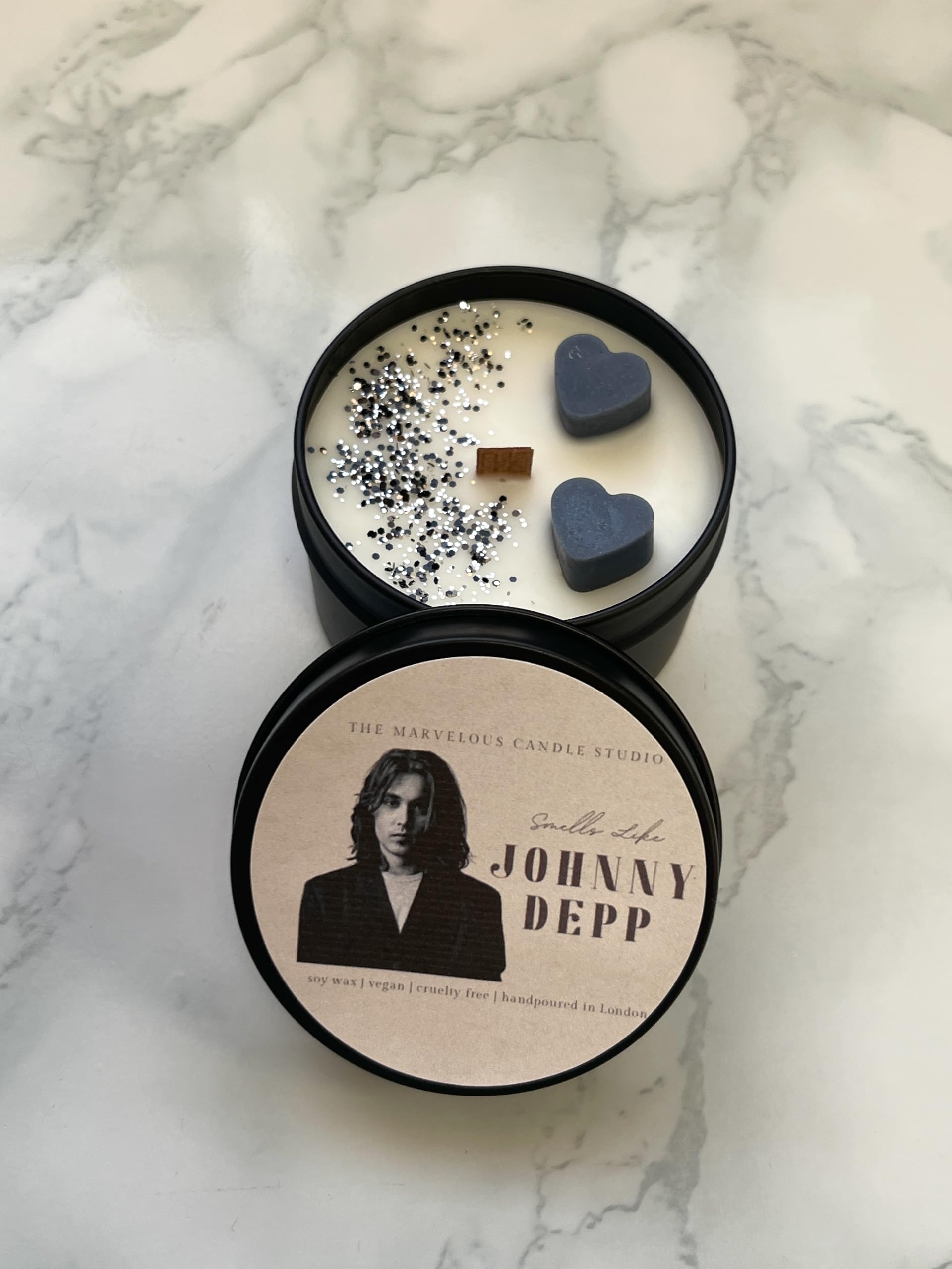 Smells Like Johnny Depp Vegan Candles | Pop Culture Gifts | Celebrity Candles | Birthday Gift Ideas | Funny Novelty Gift (4oz Candle)