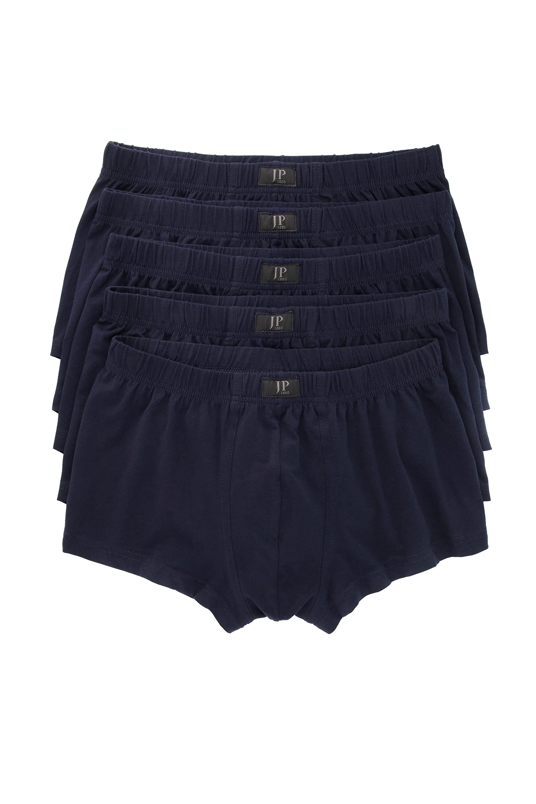 JP 1880 Menswear Big & Tall Plus Size L-8XL 5- Pack Cotton Boxer Briefs Marine 6 711245 70-6