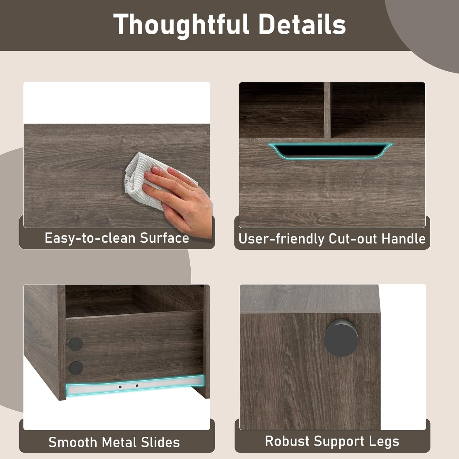 Giantex Bookshelf with 4 Cubes & 2 Drawers, 51” Tall Floor Bookcase with Anti-tip Kits, Freestanding Display Rack Storage Organizer for Study, Living Room, Home Office (1, Grey)