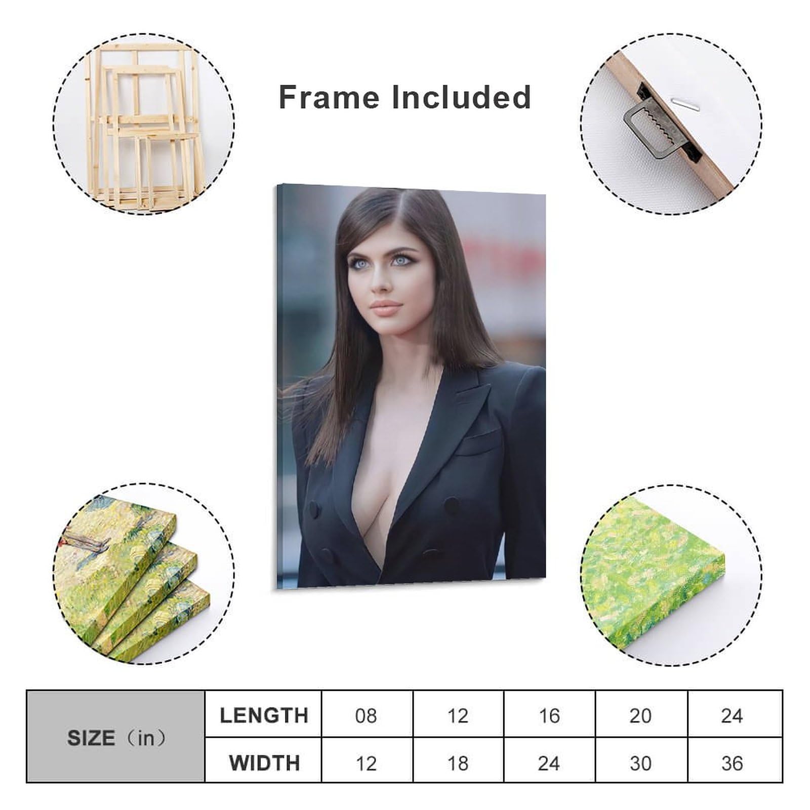 Amazon.com: Alexandra Daddario Sexy Female Star Poster (34) Posters Wall  Art Painting Canvas Gift Living Room Prints Bedroom Decor Poster Artworks  12x18inch(30x45cm): Posters & Prints