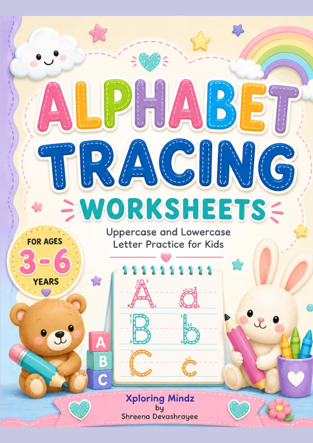 Xploring Mindz: Alphabet Tracing worksheets: Uppercase and lowercase
