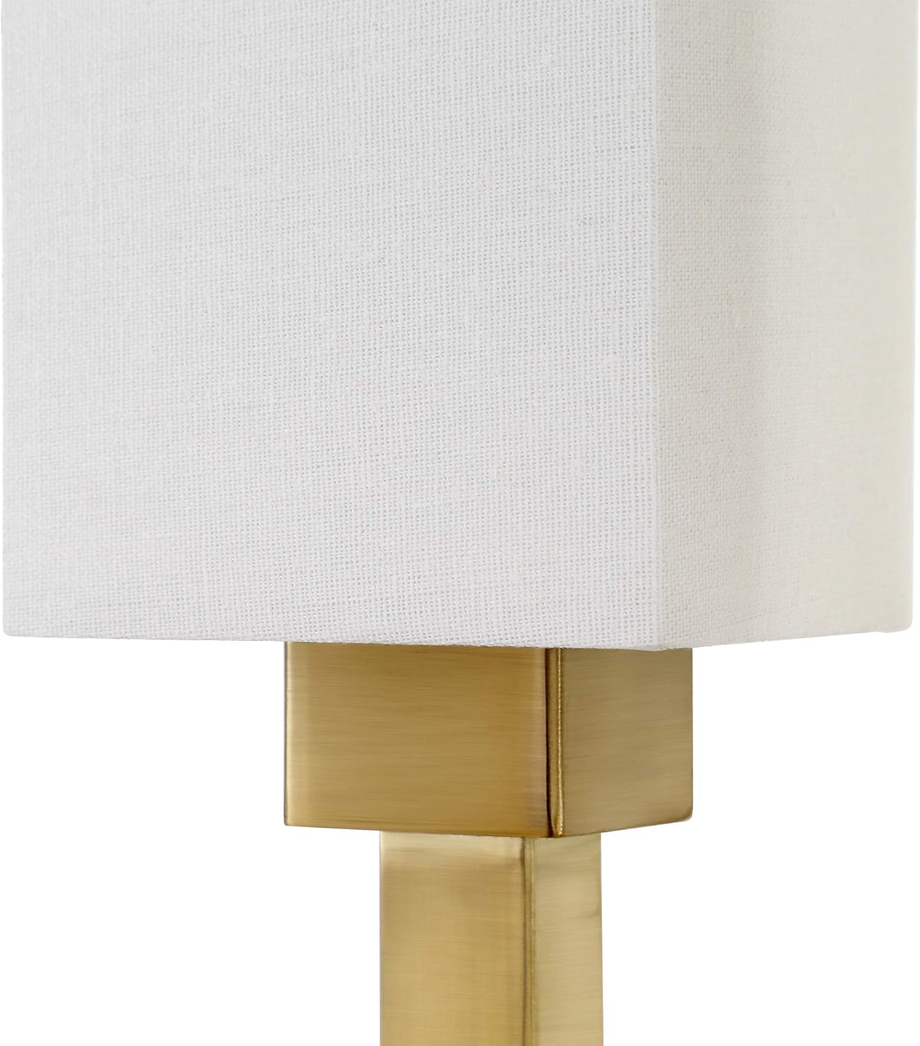 40% Off Discount Henn&Hart 3-Light Torchiere Floor Lamp with Fabric Shade in Brass/White New Product Henn&Hart 3-Light Torchiere Floor Lamp with Fabric Shade in Brass/White