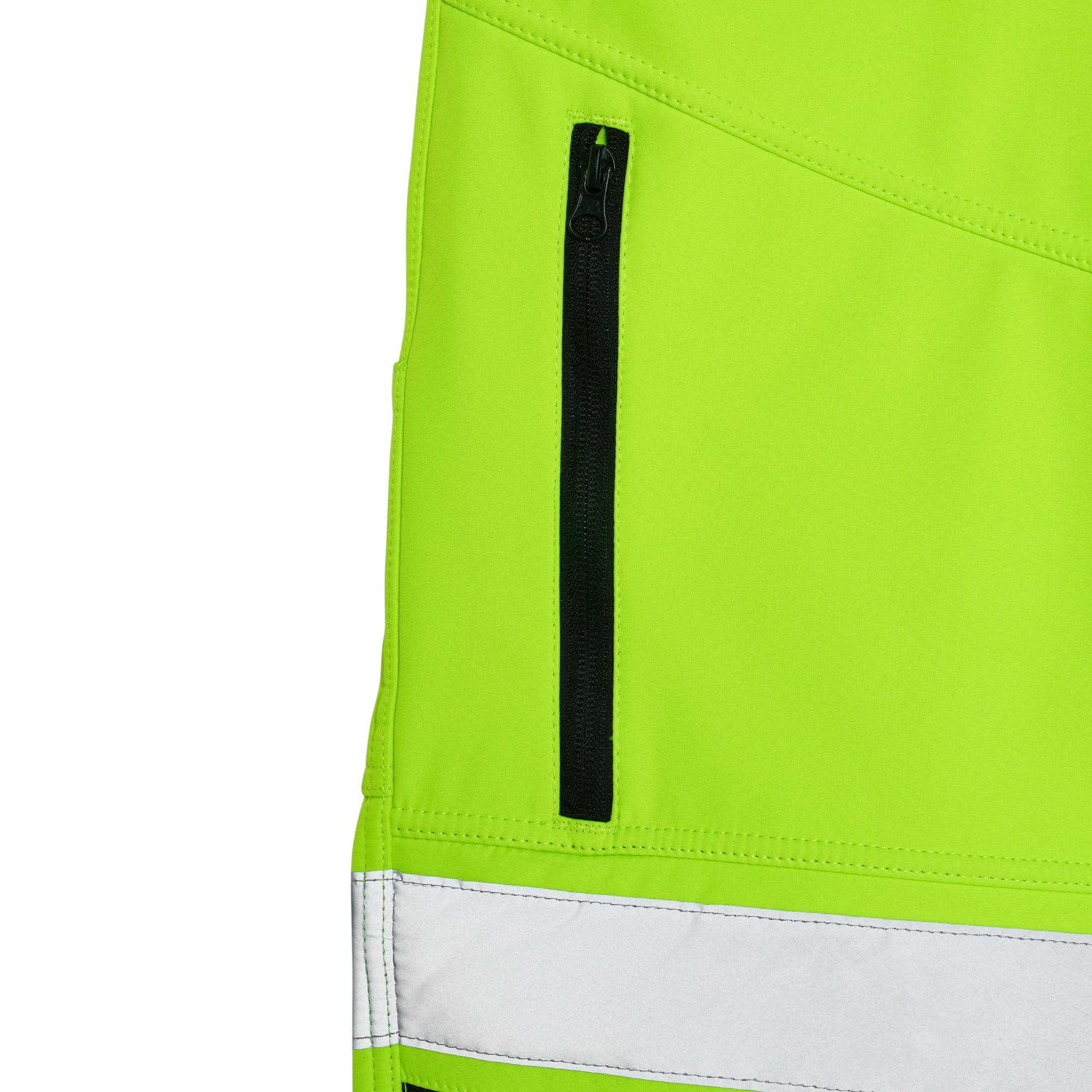 Męskie wodoodporne spodnie softshellowe, odzież robocza, zdejmowane kieszenie, spodnie Hi vis