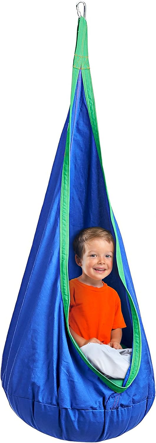 Hanging Pod Chair Indoor/Outdoor Hammock with Inflatable