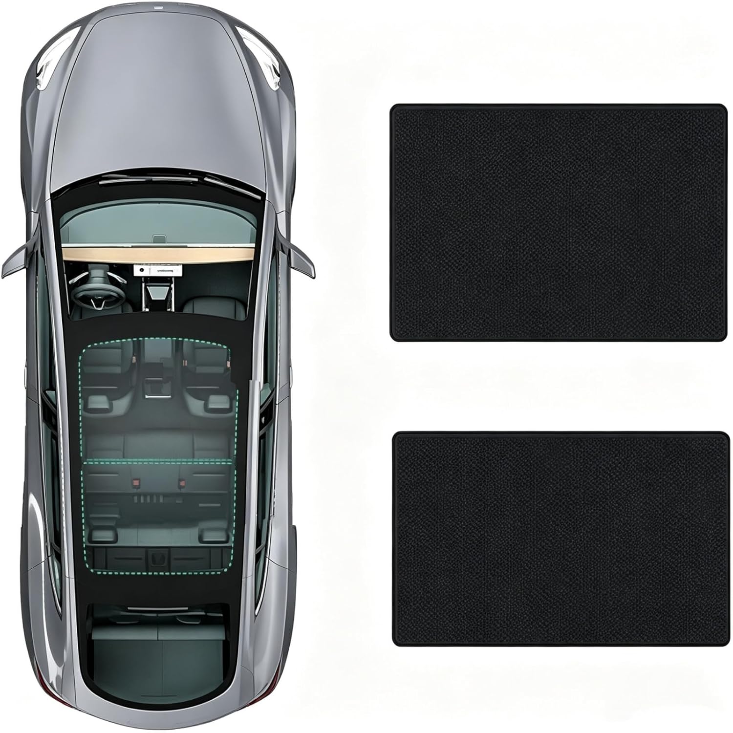 Static Cling Sunroof Sunshade for Toyota Highlander 2015-2026
