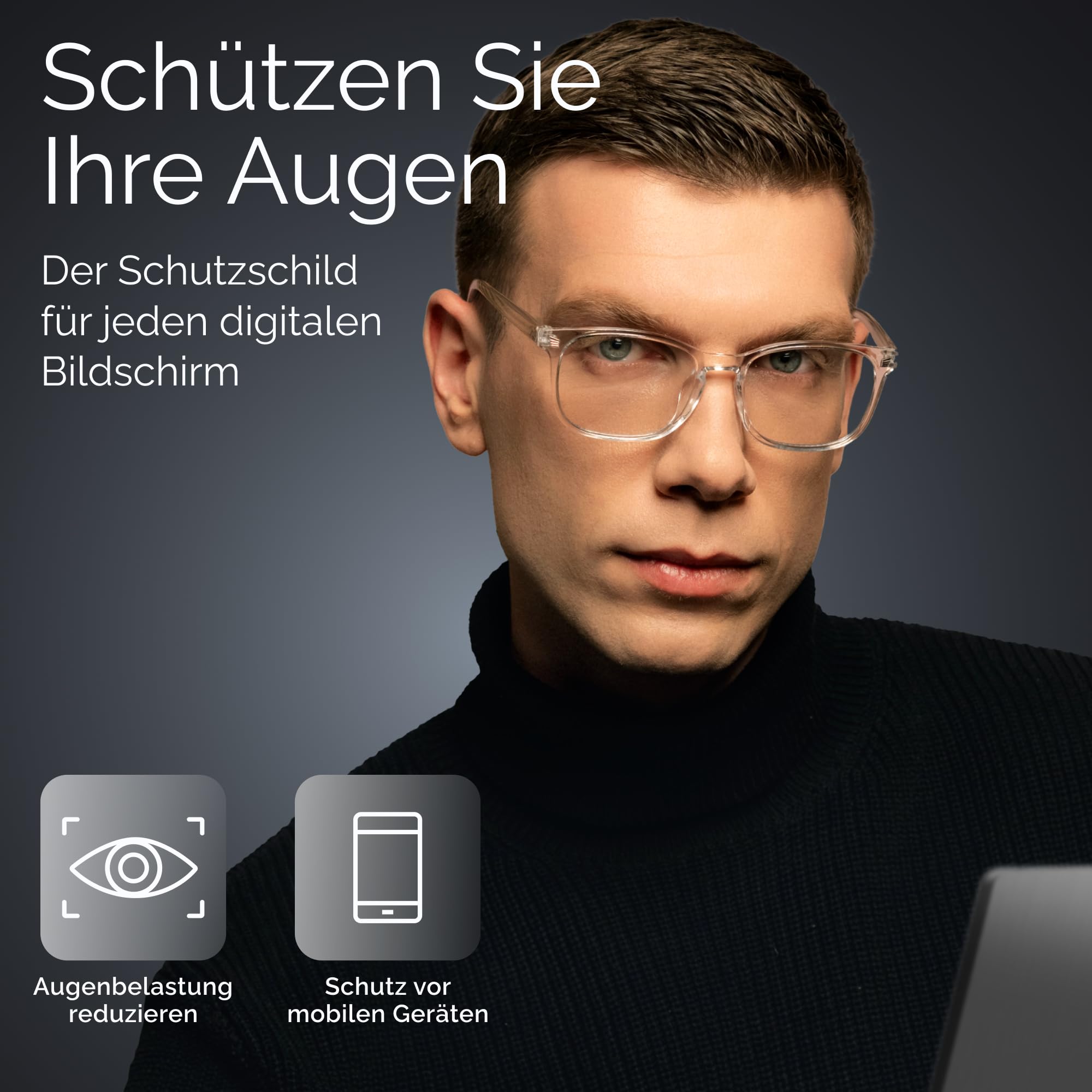 livho High Tech okulary z filtrem niebieskiego – zaawansowane okulary do komputera z blokowaniem niebieskiego światła w 99% – ochrona przed zmęczeniem oczu i promieniowaniem UV