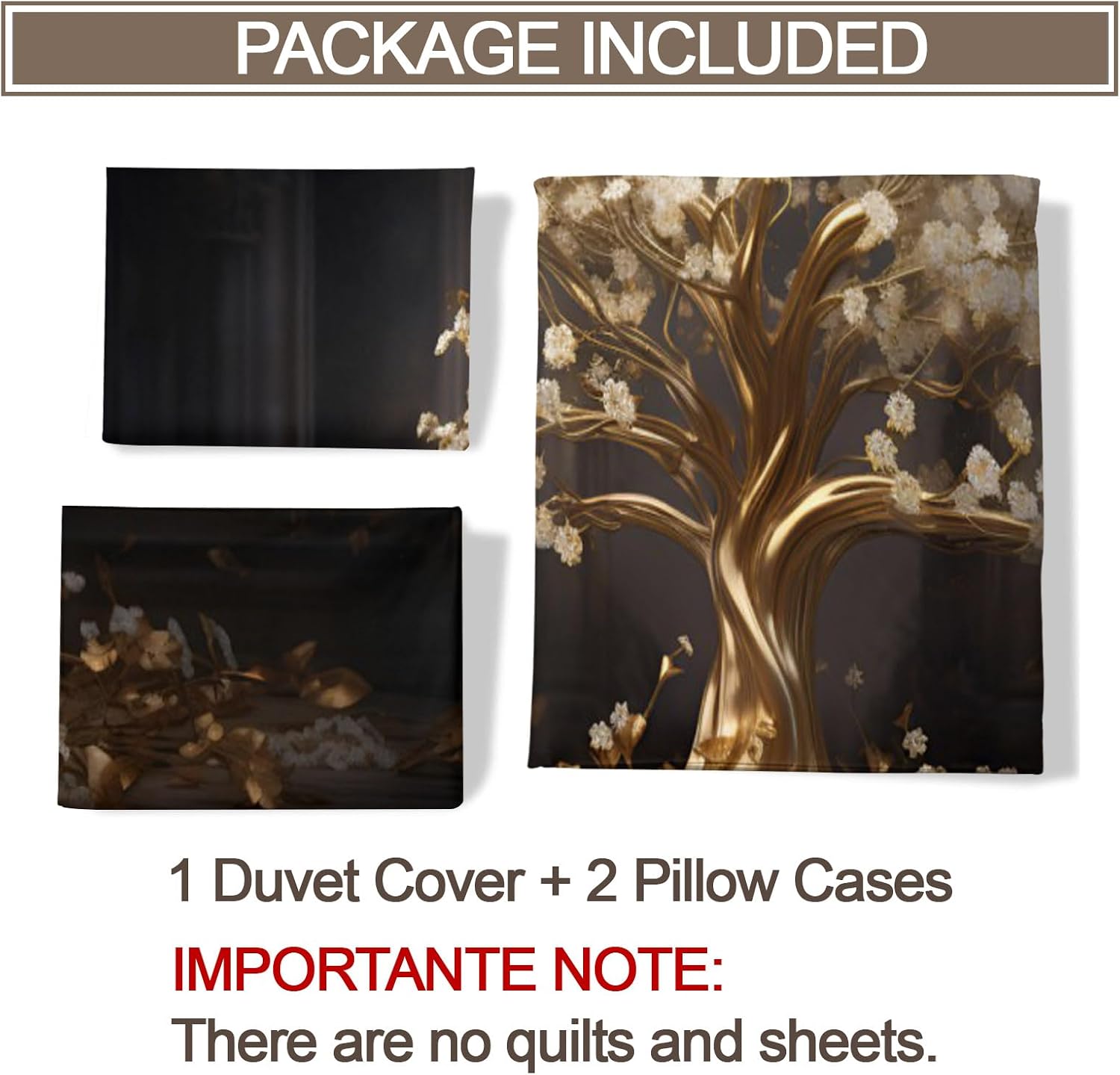 Landscape Duvet Cover Twin - Tree of Life Home Decor & Gifts, 3 Piece Back to School Dorm Bedding, Easy Care Microfiber Comforter Cover & Pillowcases, Fantasy Tree image 4