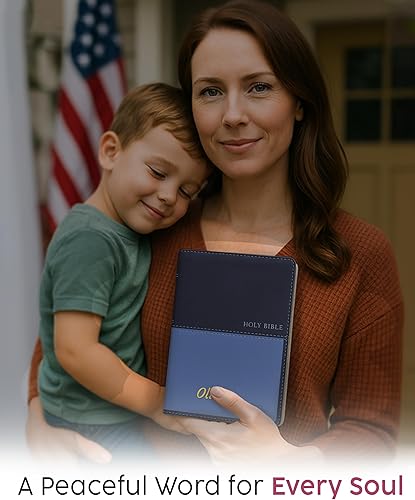 Miniatura 2 de Printualist Biblia de regalo personalizada con texto de vinilo personalizado, KJV, Auburn, versión King James, edición de letra roja, impresión