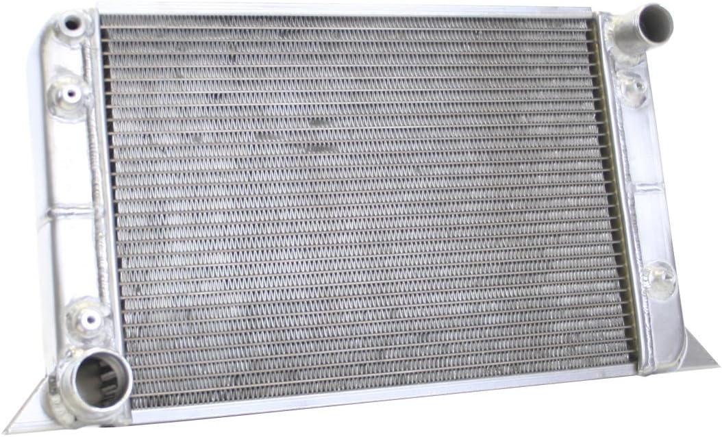 Griffin Radiator 2-58185-X 22" x 13" Scirocco Dual Pass Right Race Radiator,Silver/Gray