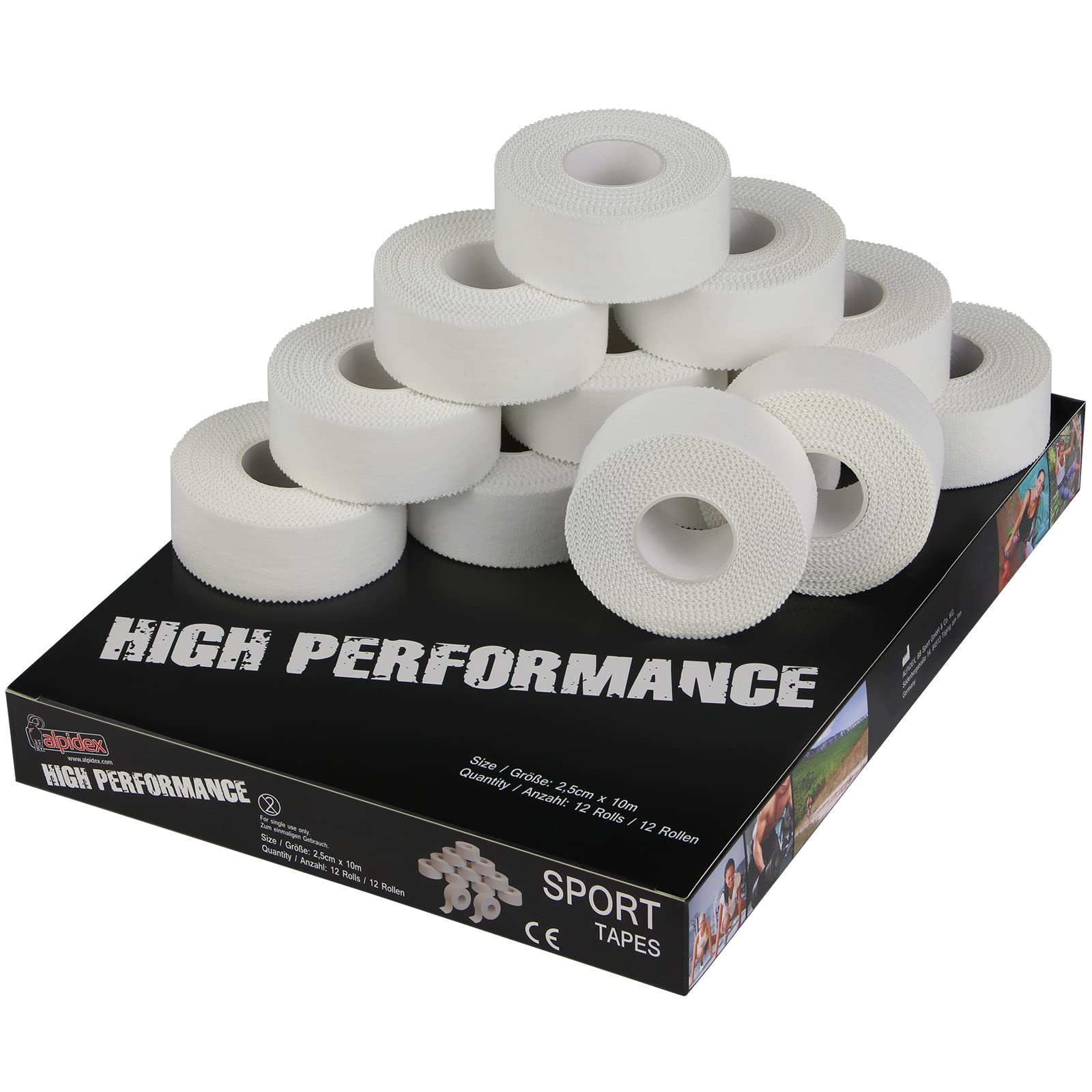 2 Nastri Sportivi Cristiani, Cotone E Zinco, 5,1 Cm X 6,9 M, Bianco Con Croce – Supporto Per Sport E Primo Soccorso