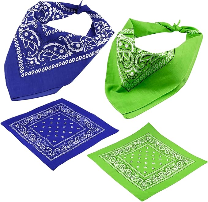 BOOLAVARD 100% Cotone, 1, 6 o 12 Confezioni Bandane con Motivo Paisley