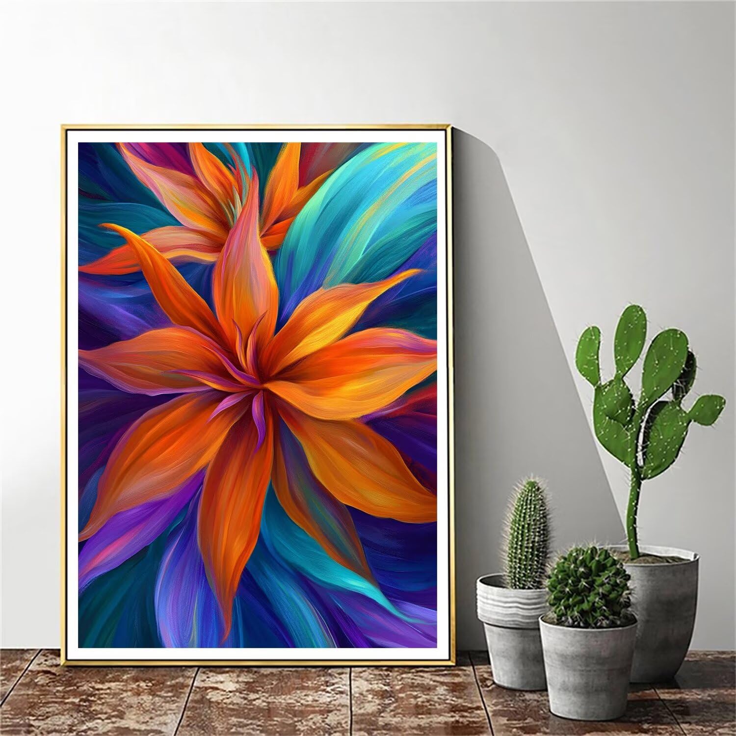 Pintar por Numeros Adultos pintar por numeros niños manualidades niños 10 años, DIY Pintar por Números de Pincel y Pintura acrílica Decoraciones para el Hogar Manualidades, sin Marco 60x80cm C-188