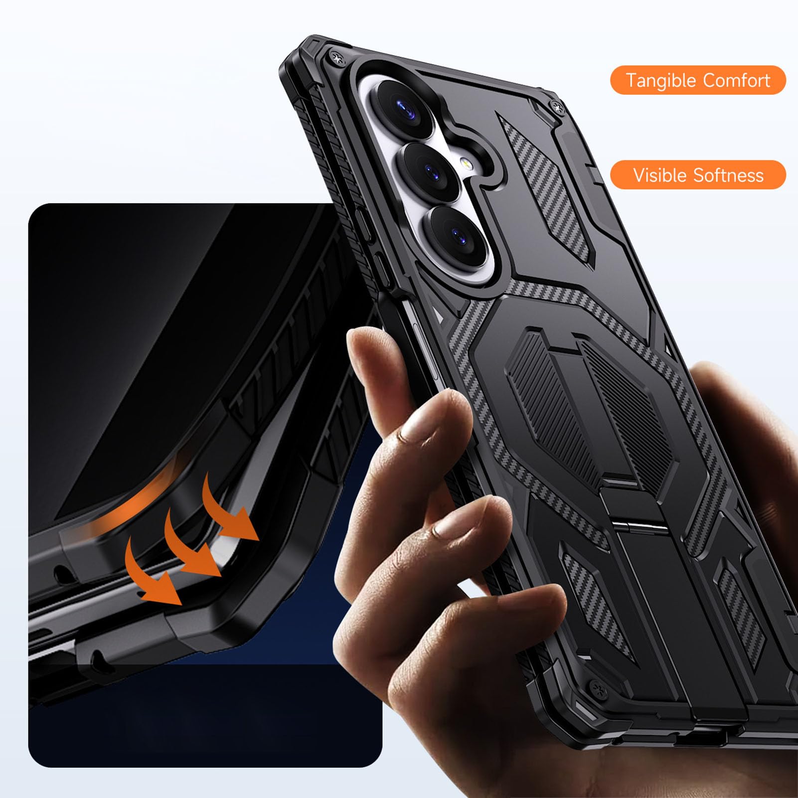 Magnetyczne etui do Samsung Galaxy Z Fold 8 Ultra, ochrona wojskowa