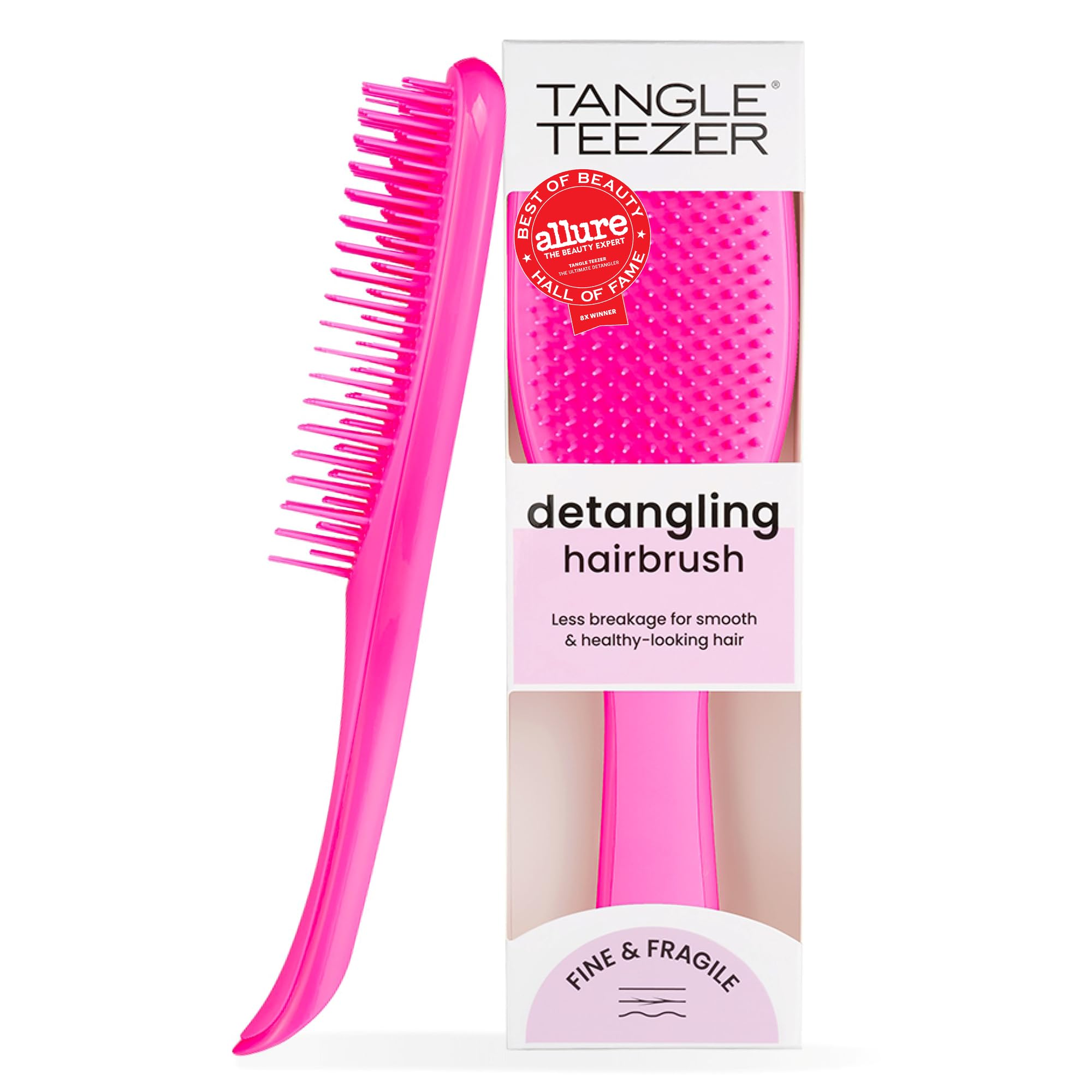 Tangle Teezer Ultimative Entwirrbürste, trockene und nasse Haarbürste, reduziert Haarbruch für farbbehandelte, feine und zerbrechliche Haartypen, Runway Pink