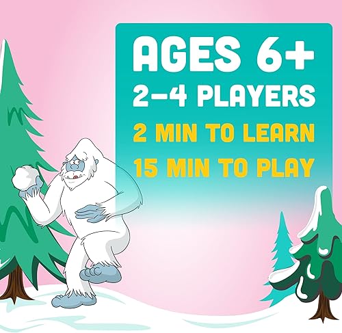 Miniatura 2 de Big Discoveries Yeti Snowbrawl A Snowball Stacking Brawl Juego de cartas para toda la familia  Incluye 40 bolas de nieve  Divertido juego de mesa