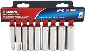 Amazon.co.jp: Crescent 9ピース 3/8インチ ドライブ 6ポイント