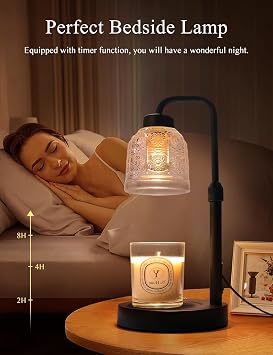 Candle Warmer Lamp with Timer Dimmable, Adjustable Lamp Candle Warmer, Birthday Gifts for Women Mom, Wax Warmer Lamp for Scented Jar, House Warming Gifts New Home Decor