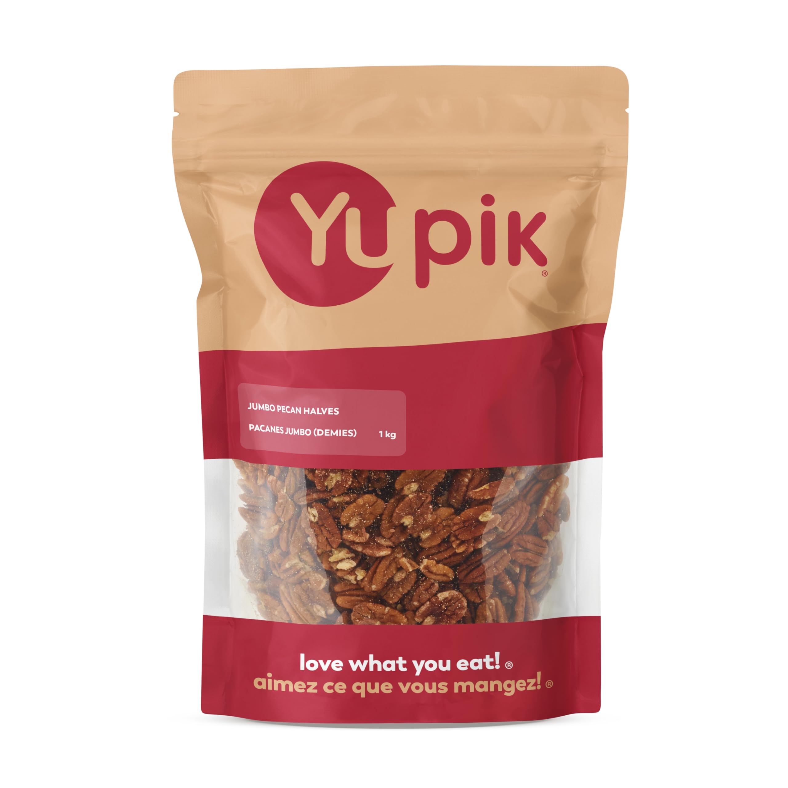 Yupik Jumbo Pecans, Halves, 1 kg, Kosher, Gluten-Free, Raw Nuts, Half Pieces, Unsalted, Unroasted, Oil-Free, Crunchy, Source of Fiber, Healthy Snacks, Ideal for Baking & Cooking - 2