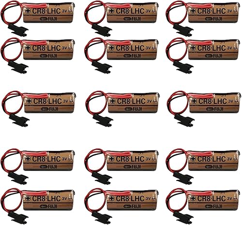 Paquete de 15: batería CR8.LHC de 3 V, 2600 mAh, no recargable, repuesto para Fuji FDK CR8.LHC 17450 con enchufe negro