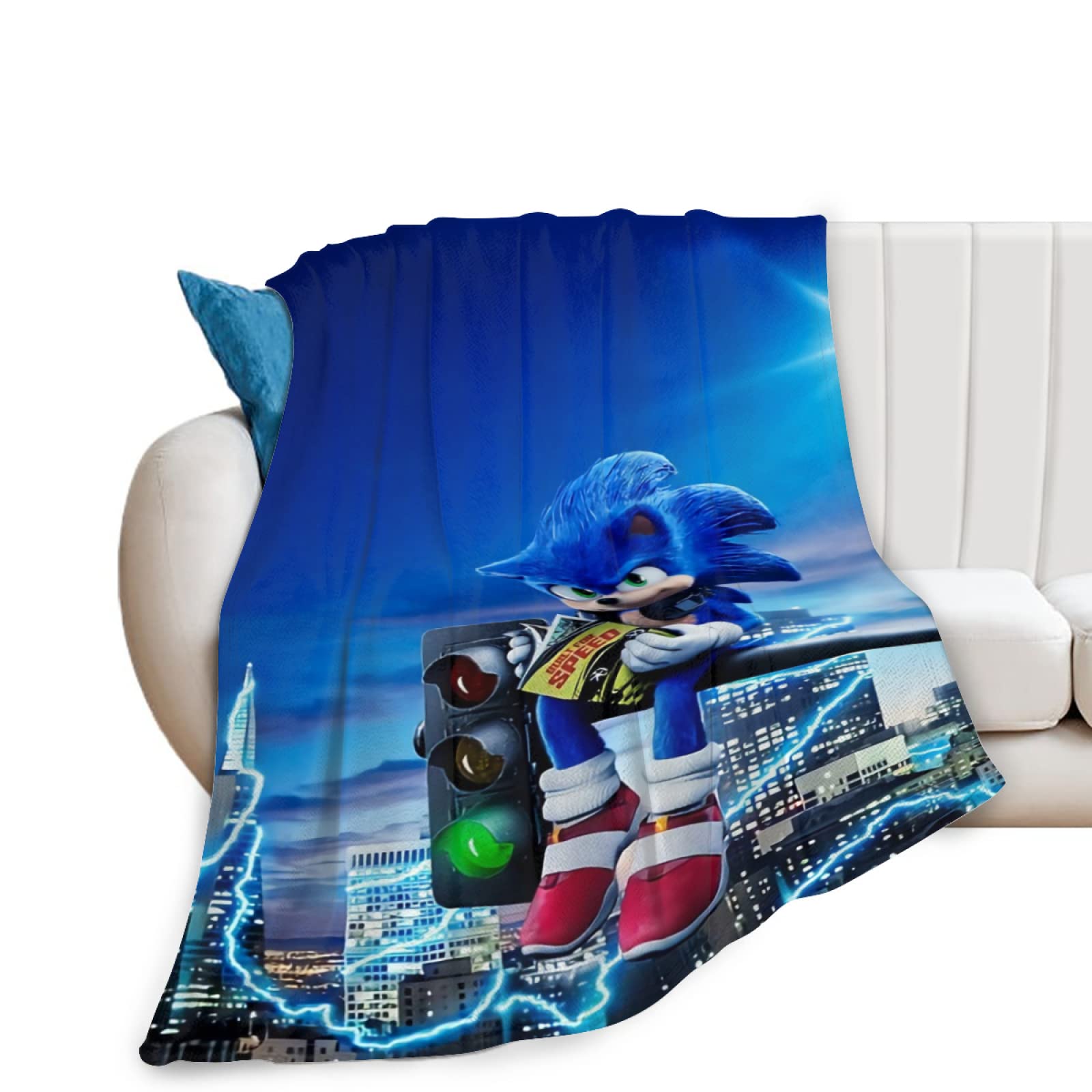 Cartoon Blanket Ultra-Soft Flannel Throw Blanket Cartoon Blankets Light Weight Bed Couch Living Room for Boys Grils Adults 50" x60