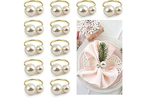 KESOTE Pearl Napkin Rings: An Epitome of Elegant Table Decor