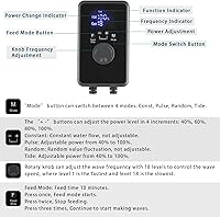 Vista 6 de LYPHARD AQUARIUMS Wave Maker para acuario, DC 24V GYRE Powerhead 2200GPH con controlador de pantalla digital y bomba de circulación de agua