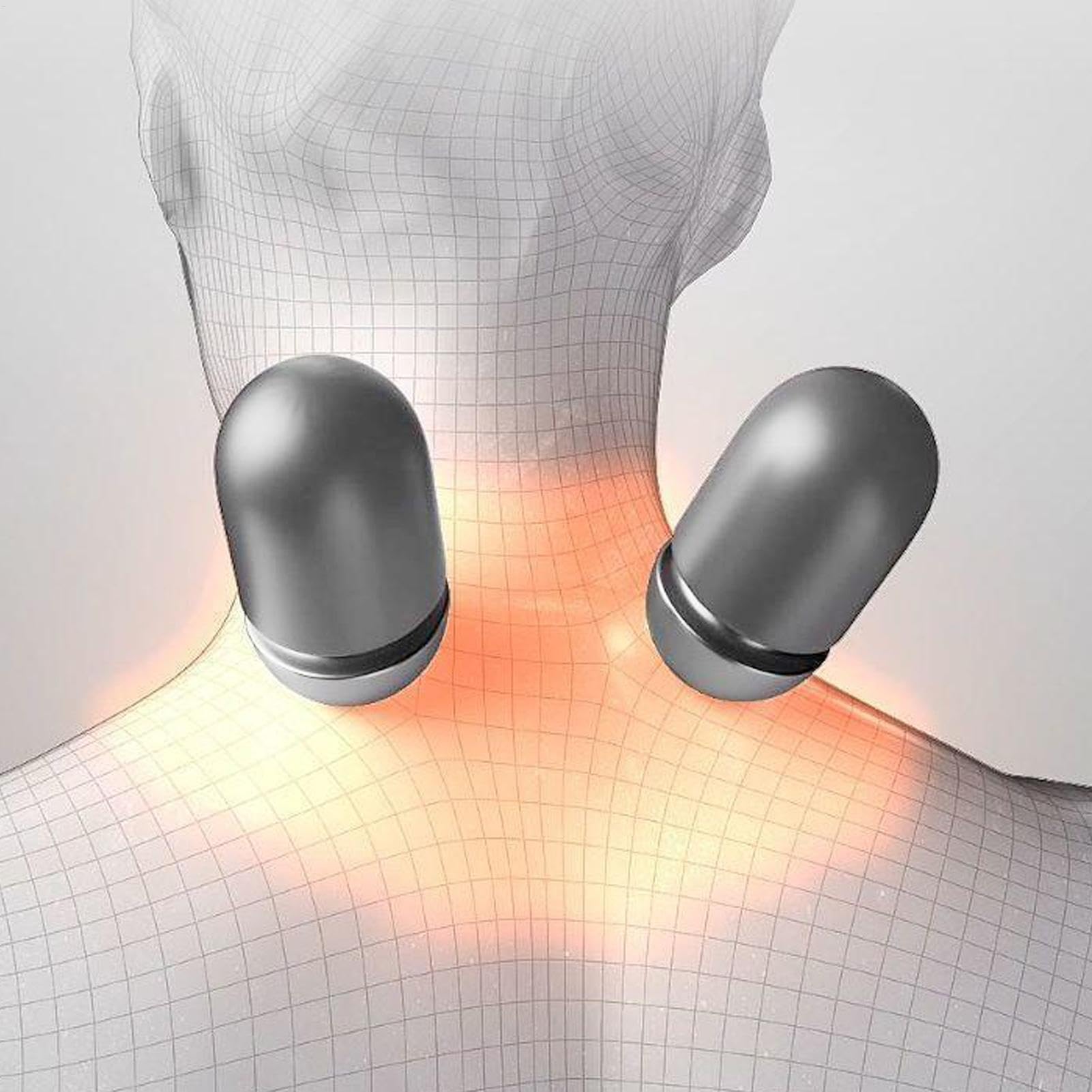 Fisiorest Massaggiatore per Il Collo 3 In1-Massaggiatore per Collo e Spalle-Cuscino Cervicale con Calore e Trazione-Massaggio profondo Rilassamento per Alleviare Dolore Muscolare&Tensione-Aiuta Dormir