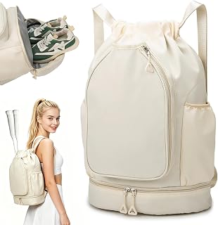 Drawstring Gym Badminton Backpack,