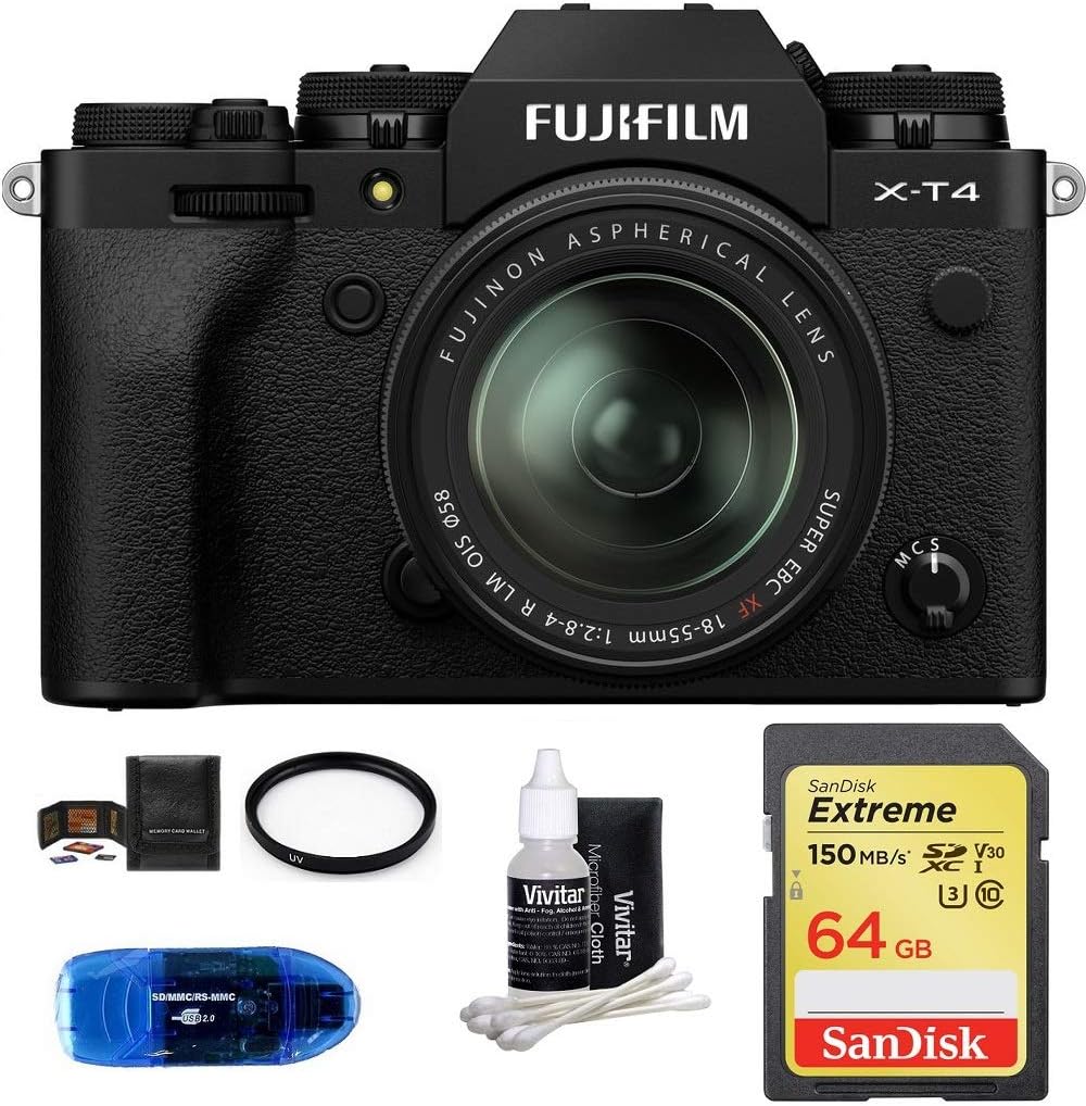 Fujifilm XT4 Mirrorless Digital Camera with XF 1855mm f