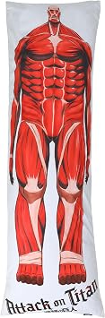 Micotaku Attack on Titan Officially Licensed Colossal Titan Body Pillow Cover, Soft Fabric - NO Insert Included