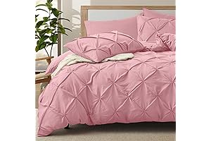 Effortless Sophistication: VACVELT Pintuck Duvet Cover in Soft Pink