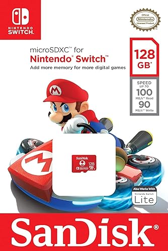 Miniatura 2 de SanDisk - Tarjeta de memoria Micro SDSwitch Lite de 128 GB para Nintendo Switch SDSQXAO-128G-GNCZN con 1 lector de tarjetas TFMicroSDXC