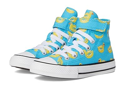 Converse Kids Chuck Taylor(r) All Star(r) Pool Float Easy-On (Little Kid) Kids Shoes Gnarly Blue/Dandy Lion/White : 12 Little Kid M, Canvas