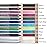 evpct 12Pcs Green Blue White Black Brown Purple Color Gel Glitter Eyeliner Pencils Set for Women Waterline Waterproof Smudge Proof lapiz de ojos delineador de ojos contra el agua Eye Liner Makeup 1-5