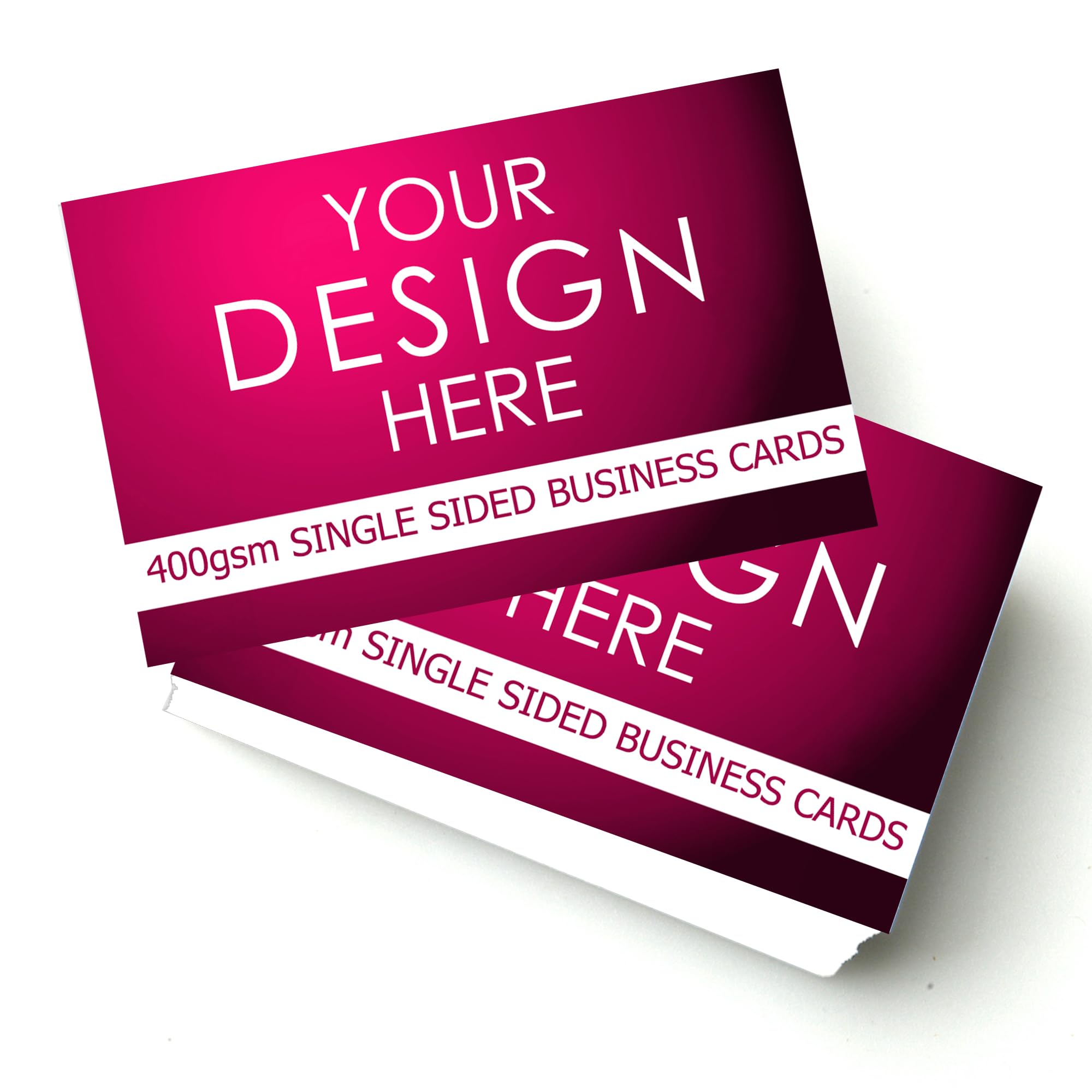 Personalised Business Cards Single Sided, Professional Digital Printing (400gsm Luxury, 2500)