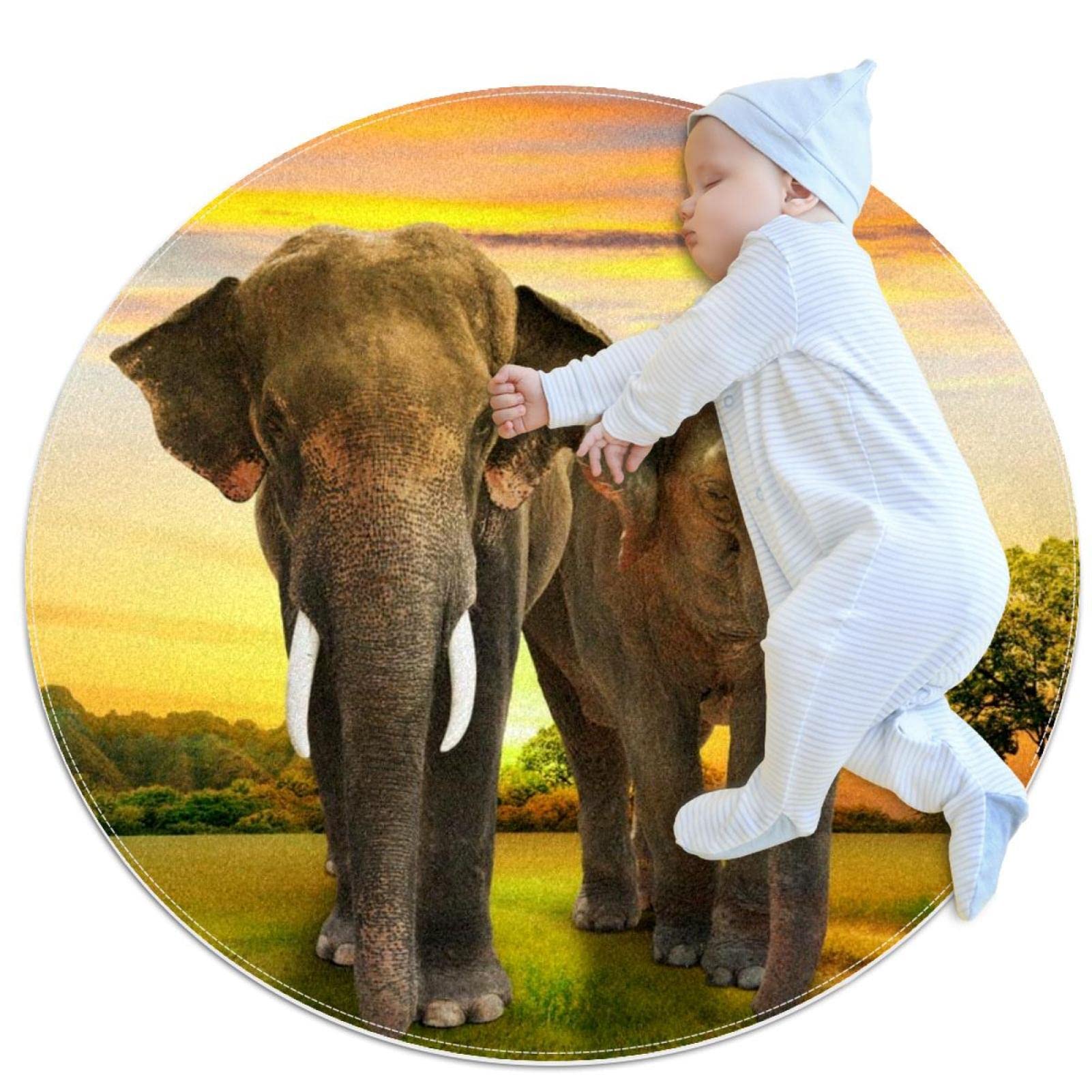 Tapis éléphants tapis de jeu pour enfants isolant du sol froid