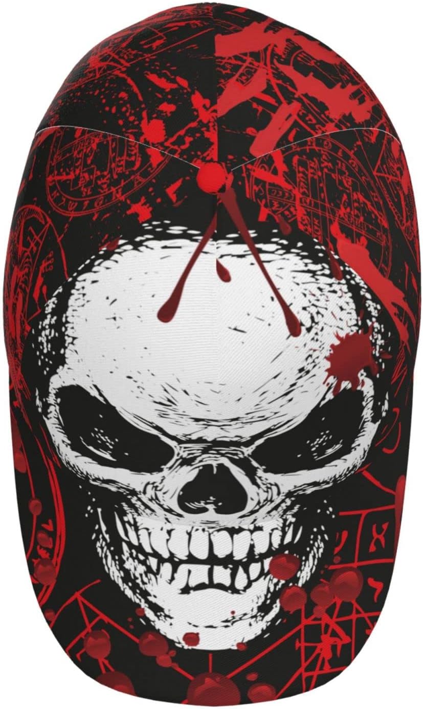 Skull Magic Abstract Baseball Cap Snapback Hats Adjustable Trucker Hat for Men Women - Image 3