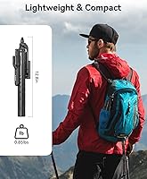 Vista 8 de ORICO Trípode de teléfono de 69 pulgadas, trípode para selfie stick para iPhone con control remoto inalámbrico, soporte giratorio de 360°