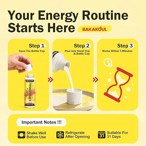 Miniatura 8 de Suplemento líquido liposomal NAD+ - Diseñado para ayudar a apoyar la absorción - absorción celular mejorada, ayuda a apoyar la salud celular normal,