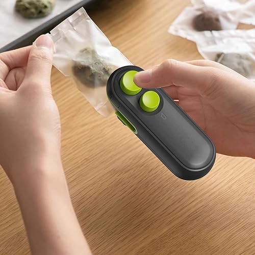 Miniatura 2 de Bag Sealer, 2 in 1 Mini Heat Sealer for Snacks, Rechargeable Handheld Plastic Bag Resealer,Portable Heat Vacuum Sealer, for Plastic Bags Chip Bags