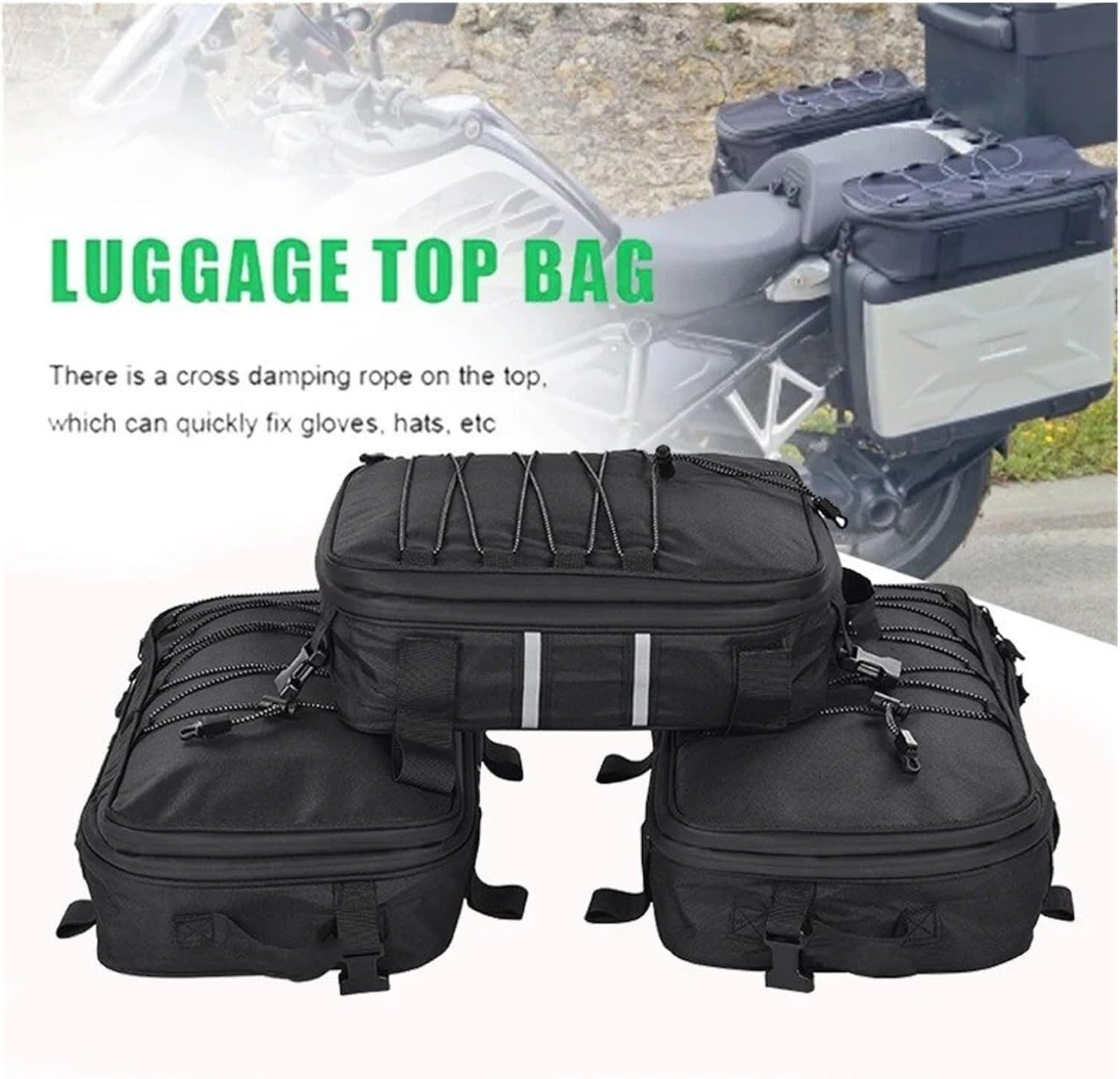Bolsa De Sillín para BMW para R1200GS LC para Adventure GS para R1200 1250 Maleta Lateral para Motocicleta Vario Bolsa De Alforja Aluminio para Motor Asiento Moto(A Set Bag)