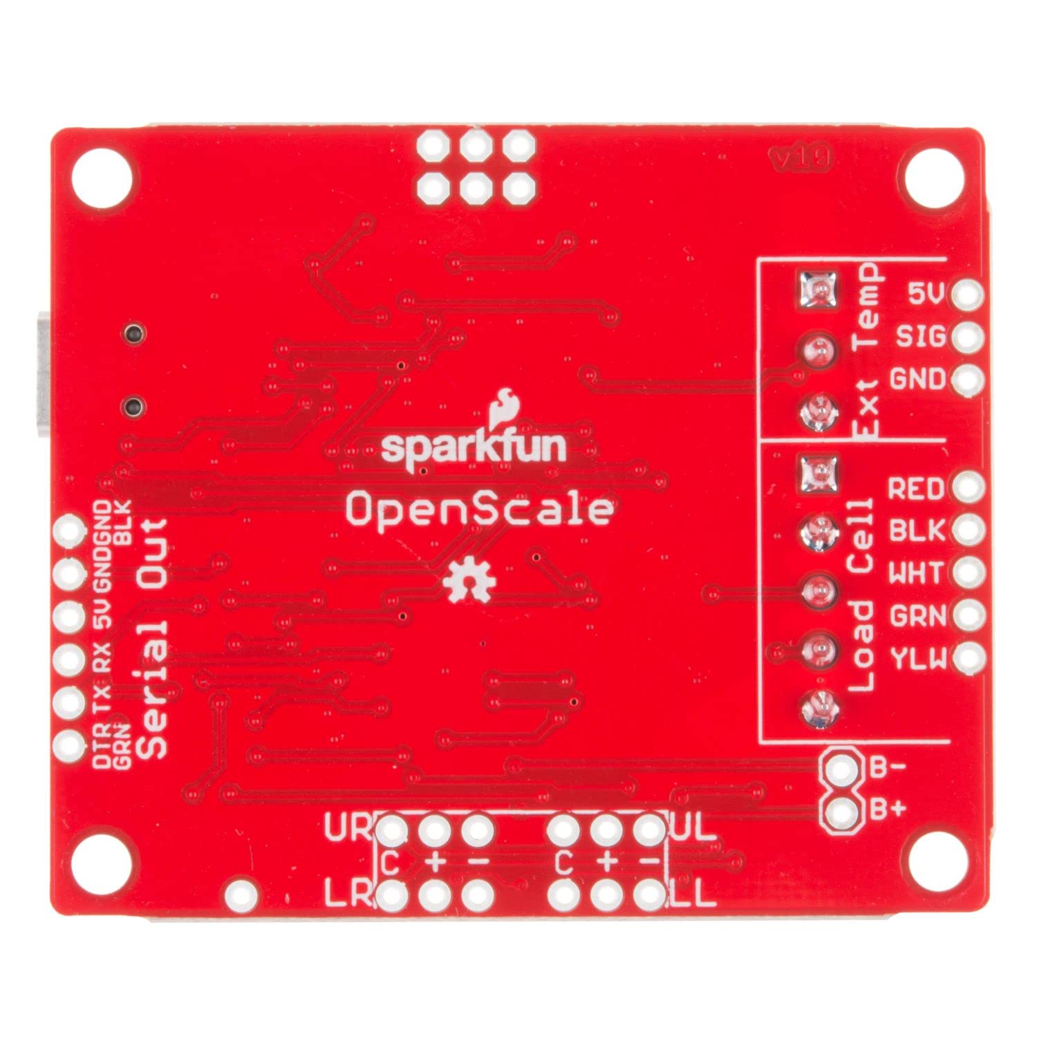 SparkFun OpenScale Simple-to-use Open Source Solution for Measuring Weight and Temperature Includes HX711 24-bit ADC for weigh Scales TMP102 FT231 with mini USB, for USB to Serial Connection
