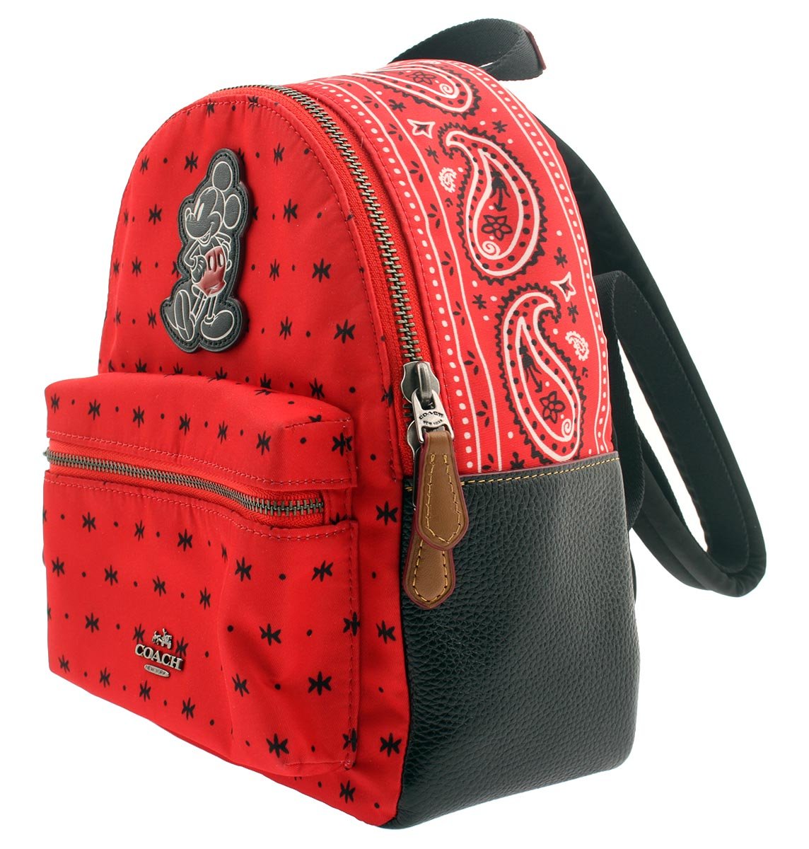 Coach x Disney Mini Charlie Backpack Paisley Prairie Bandana Backpack F59831 Disney x coach backpack - Gem main image 2