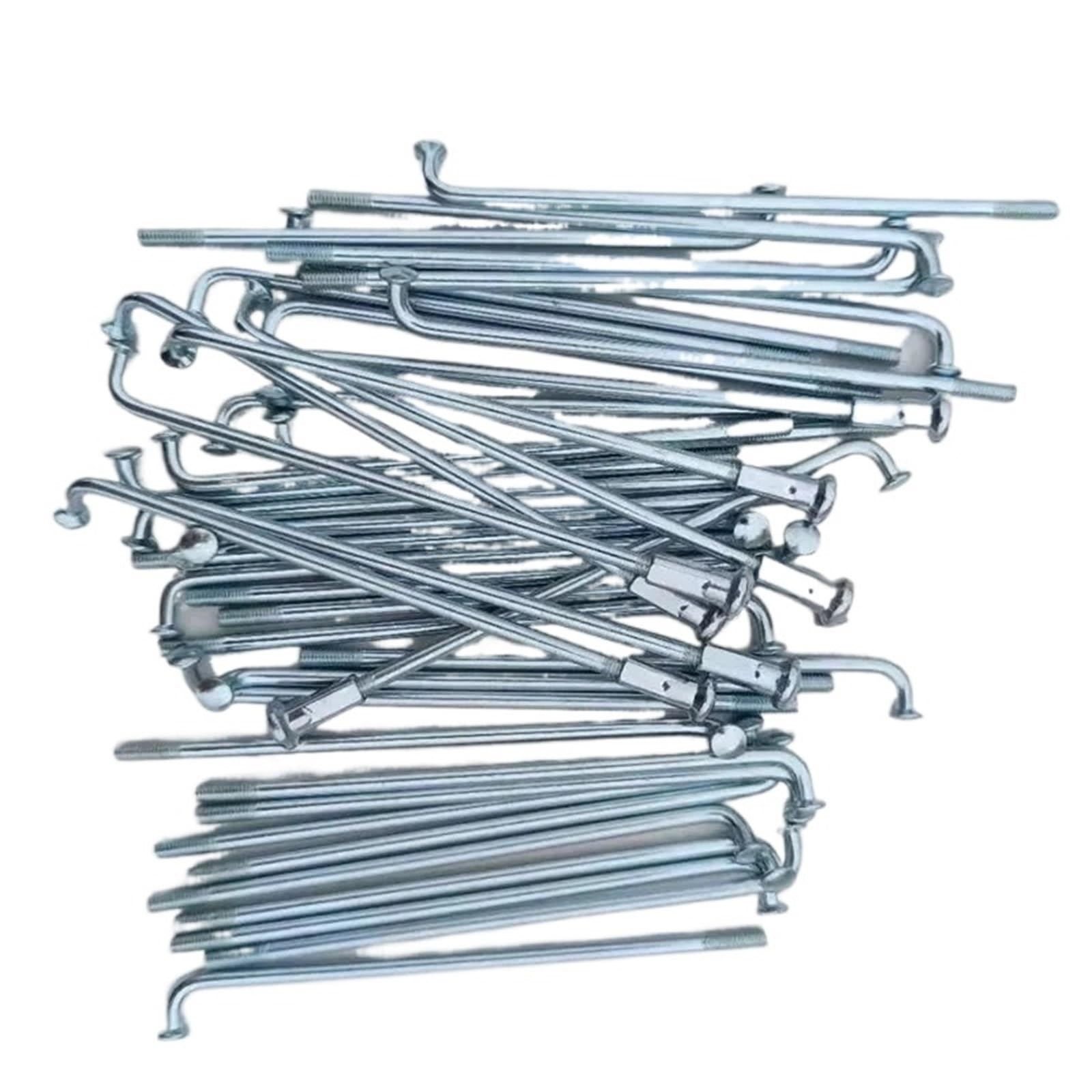 36 raggi per bicicletta elettrica, 12 G, diametro 2,5 mm, lunghezza 70-185 mm, raggi in acciaio 45# con nippli per riparazione ruote di bici elettriche (185 mm x 2,5 mm)