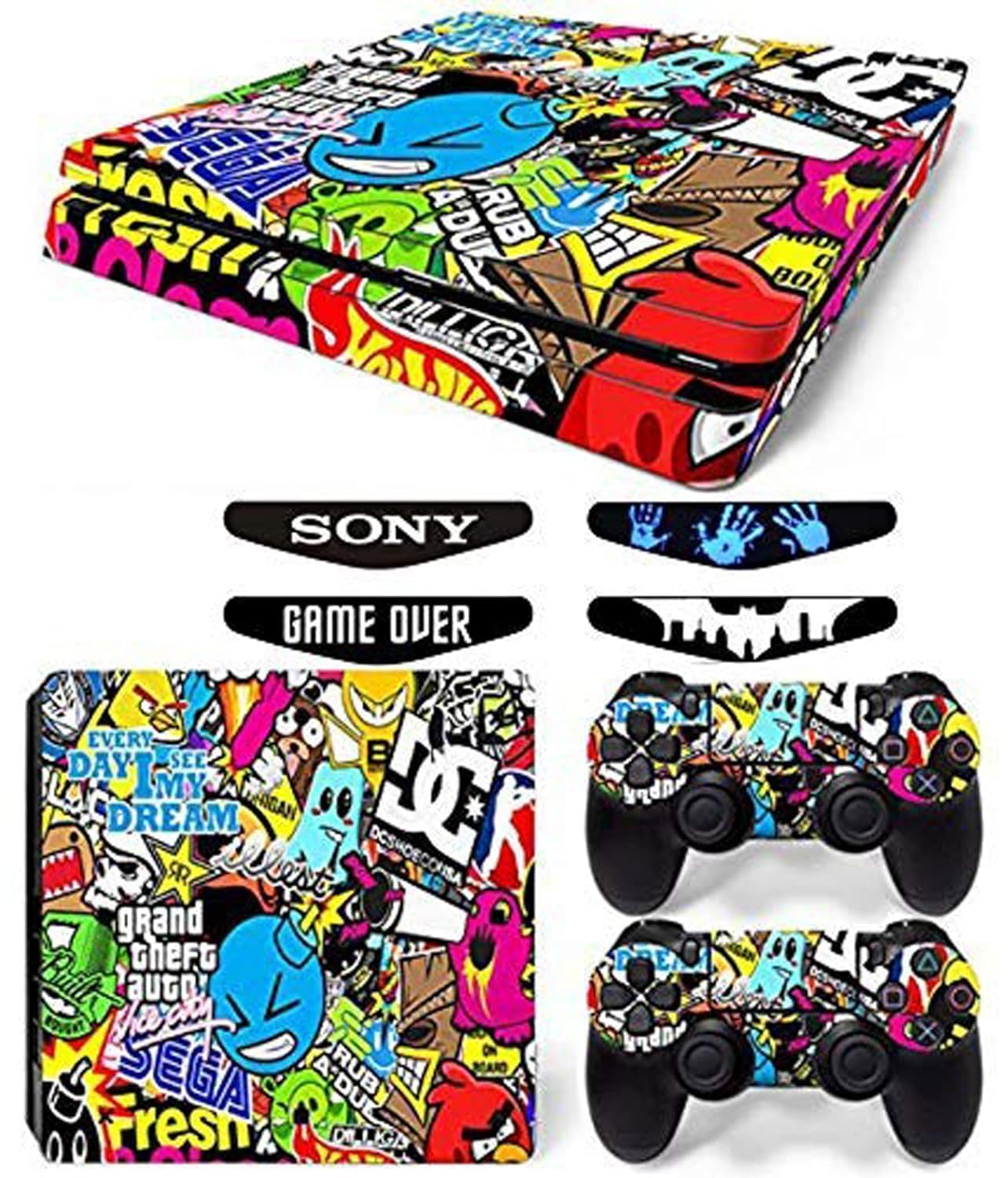 See full amazon price history chart for Khushi Decor Bomb Theme 3M Skin Sticker Cover for PS4 Slim and 2 Controllers for Video Game Khushi Decor Bomb Theme 3M Skin Sticker Cover for PS4 Slim and 2 Controllers for Video Game (B0CVDRX637) Amazon Price History, Amazon Price Tracker