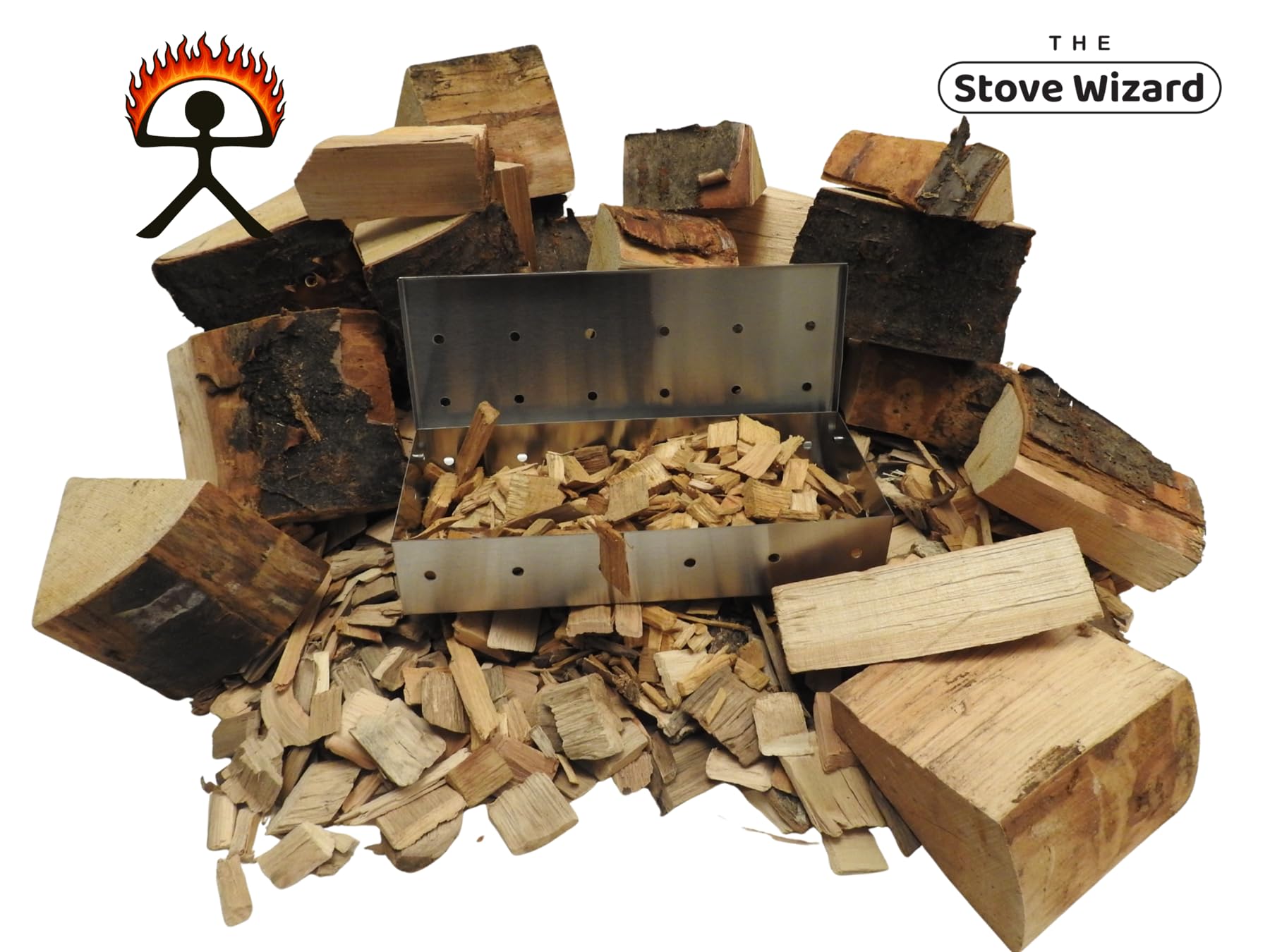 Hickory Wood BBQ Smoker Smoking Chunks 3kg 10 Litre Andalusian Artisan Premium Quality Natural Eco Friendly Wood Chunks for Gas & Charcoal Grill Outdoor Cooking for Authentic BBQ Flavour — view 9