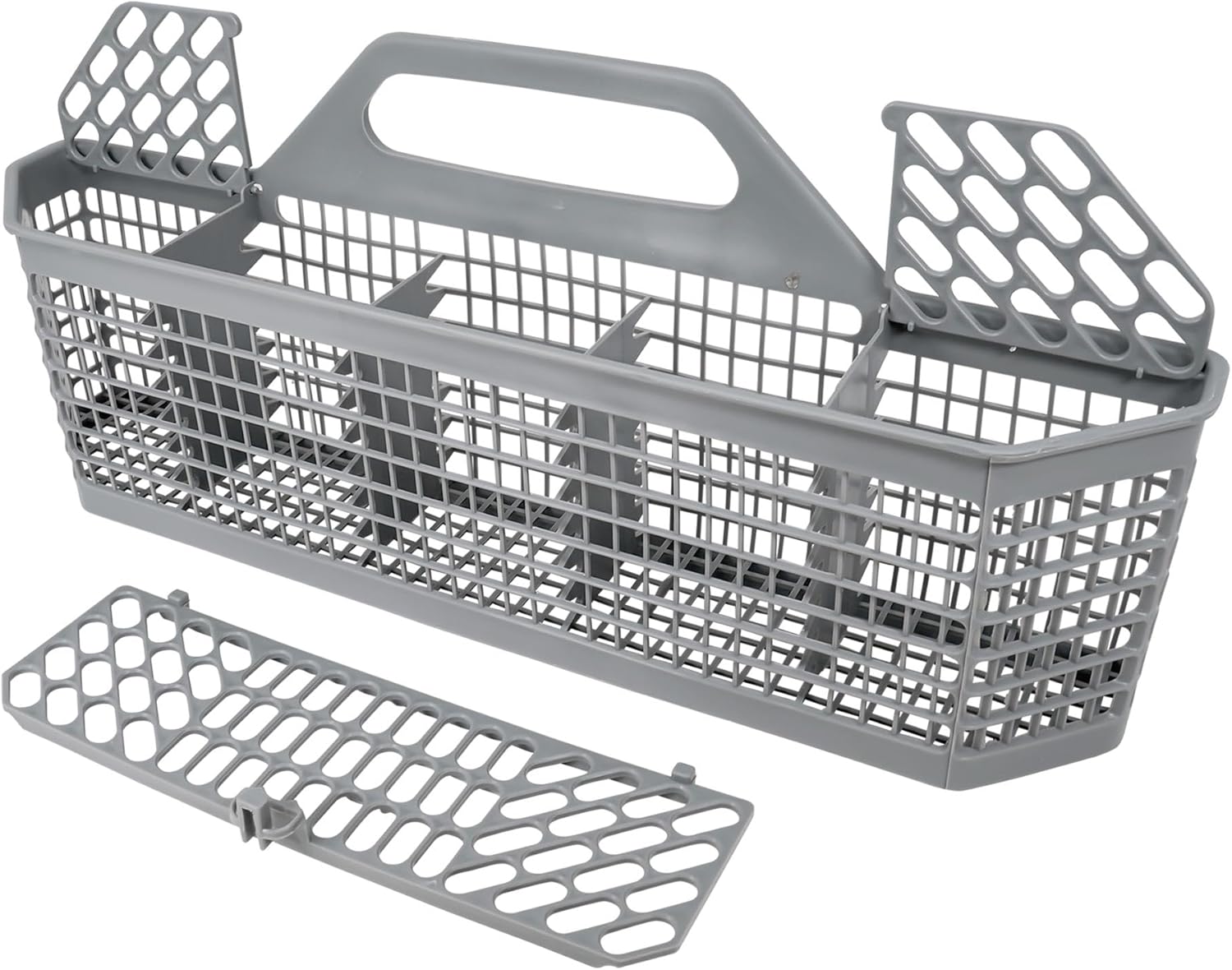 ForeverPRO WD28X10128 Dishwasher Silverware Basket Replacement - Durable Dishwasher Basket, Compatible with GE Dishwasher Silverware Basket - Flaps Open Design, 5 Spaces