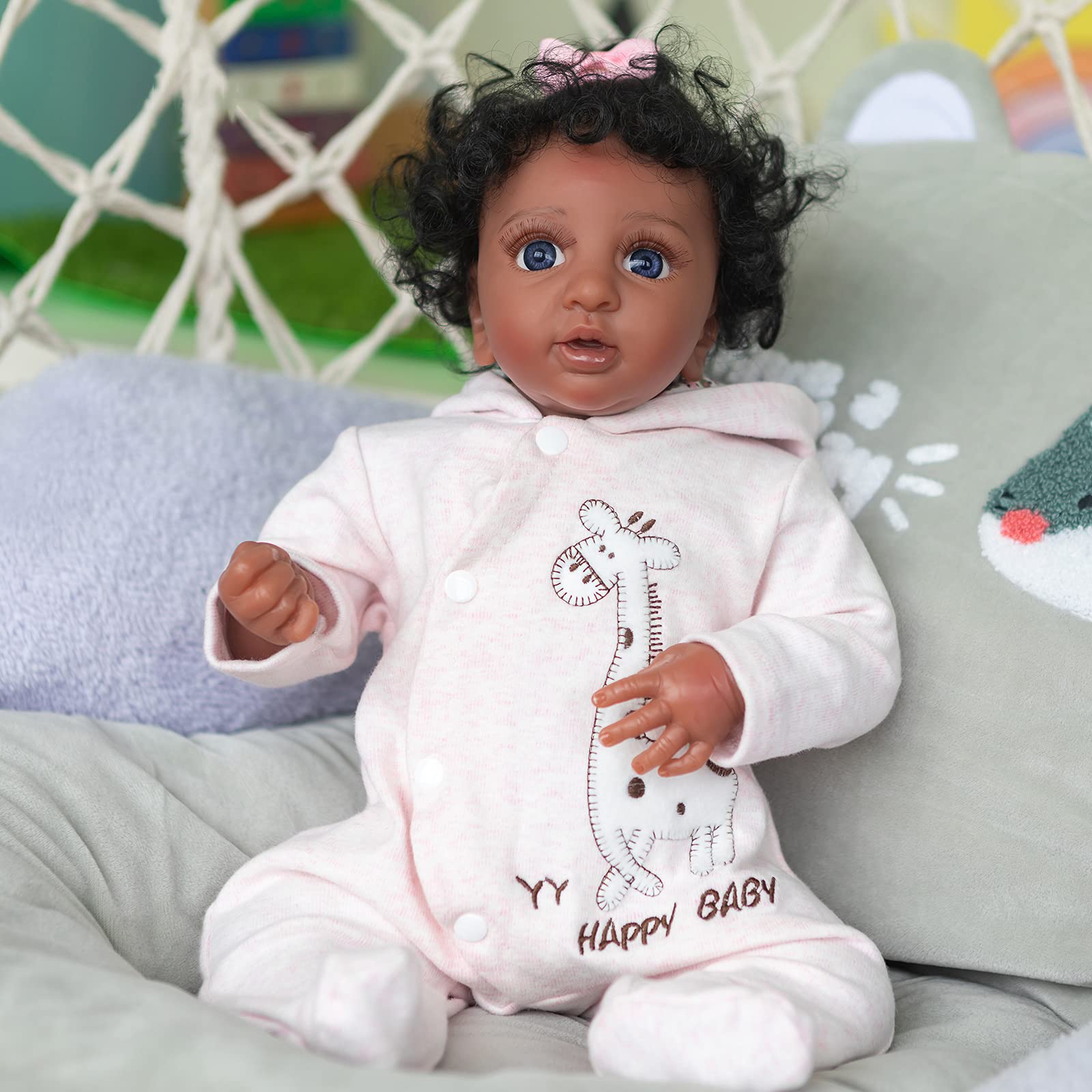 Amazon.co.jp: アフリカ系アメリカ生まれの赤ちゃん人形17インチ未熟児