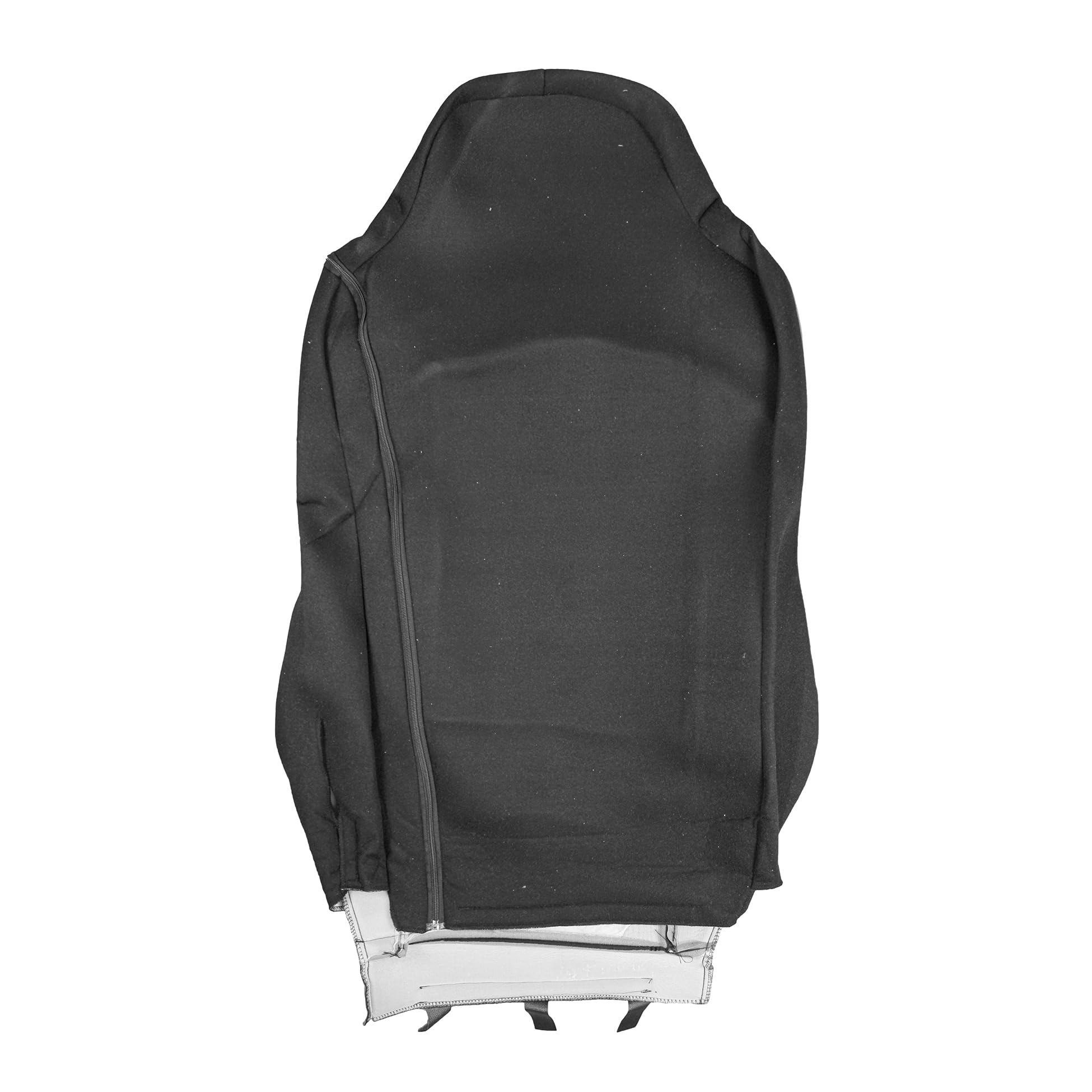 Generisch Fundas de asiento aptas para MAN TGX TGS TGM TGL 2015-2020 Camión 1+1 Piel/Alcantara, color negro con gris