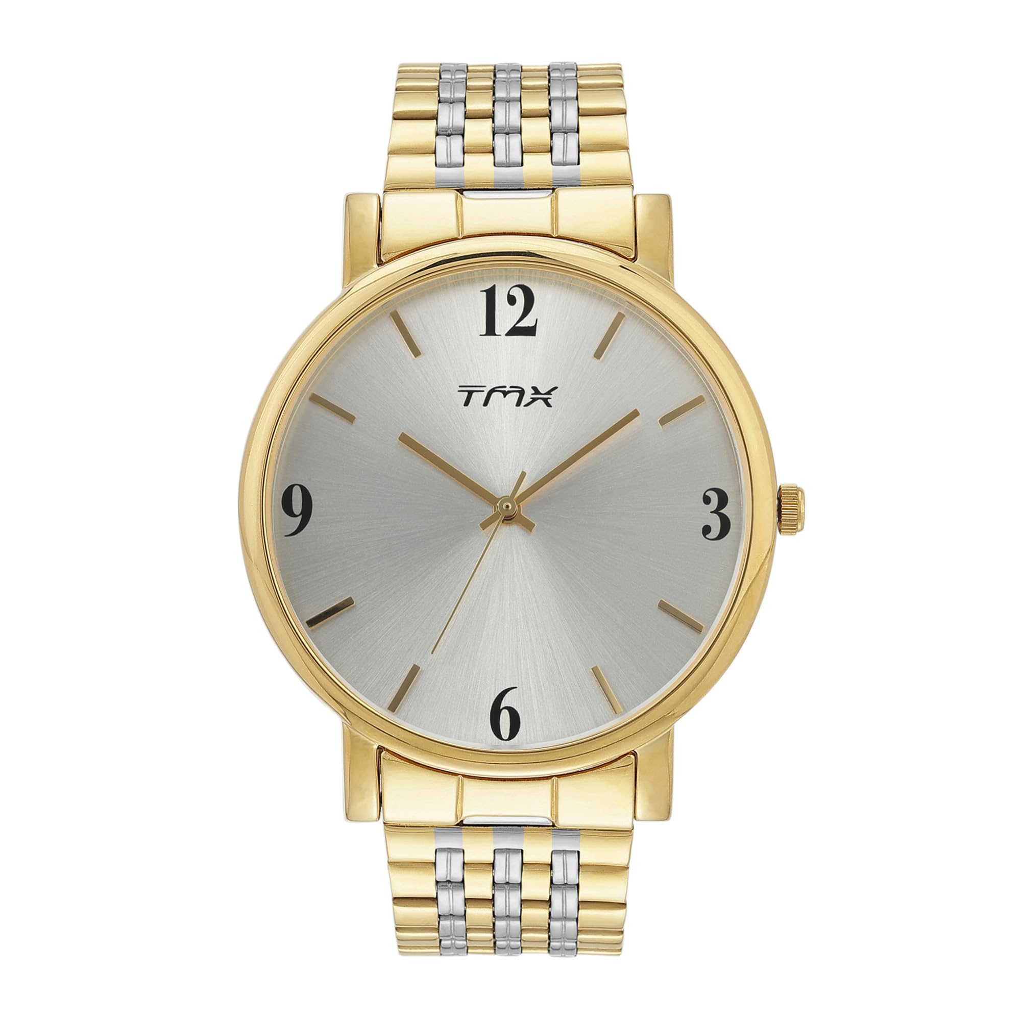 TMX Men Silver Analog Round Brass Dial Watch- TM0TG8702T (B0CK2NW349) Amazon Price History, Amazon Price Tracker